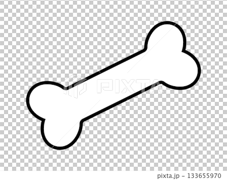 單色骨骼圖標 133655970
