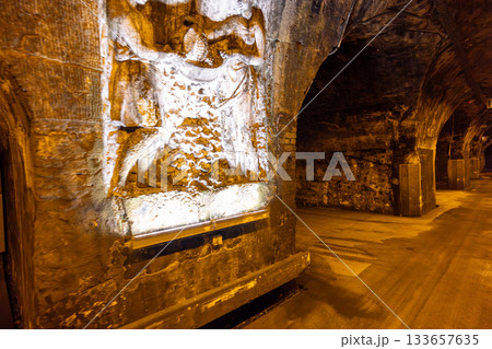 Epernay, Marne, Grand-Est, France, August, 28th, 2025, Champagne Area, Olden tomb cavern filled with Epernay, Marne, Grand-Est, France, August, 28th, 2025, Champagne Area, Olden tomb cavern filled with 133657635