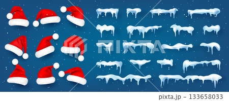 Christmas glowing lights. Festival garlands with colorful bulbs. Greeting card design element. New Year, winter holidays Christmas glowing lights. Festival garlands with colorful bulbs. Greeting card design element. New Year, winter holidays 133658033