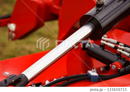 Hydraulic mechanism on modern machine 133658715