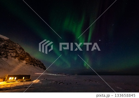 Aurora Borealis over Island 133658845