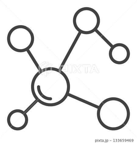 Chemical Formula vector Chemistry Education linear icon or symbol 133659469
