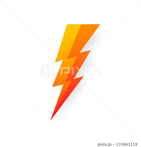 Lightning bolt icon isolated on white background. Vintage flash symbol, thunderbolt with grunge texture. Simple lightning strike sign. Vector illustration Lightning bolt icon isolated on white background. Vintage flash symbol, thunderbolt with grunge texture. Simple lightning strike sign. Vector illustration 133663159