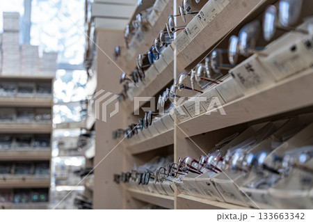 Display of Eyeglasses in Optical Store Display of Eyeglasses in Optical Store 133663342