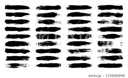 Grunge brush strokes, lines, ink smudges, hand-drawn scribble shapes. Handmade sketchy marks, acrylic stains, charcoal streaks. Paint textures, dry brush effect. Marker underline. Vector illustration Grunge brush strokes, lines, ink smudges, hand-drawn scribble shapes. Handmade sketchy marks, acrylic stains, charcoal streaks. Paint textures, dry brush effect. Marker underline. Vector illustration 133666846