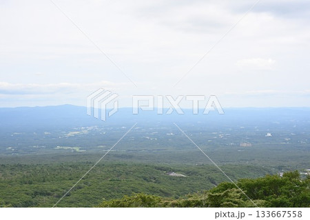 恋人の聖地展望台から望む那須温泉の景色(栃木県那須町) 恋人の聖地展望台から望む那須温泉の景色(栃木県那須町) 133667558