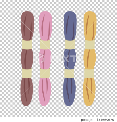 Simple illustration of embroidery thread 133669670