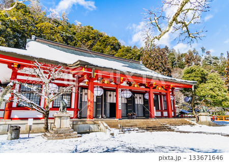 京都 冬の鞍馬寺 本殿金堂 京都 冬の鞍馬寺 本殿金堂 133671646