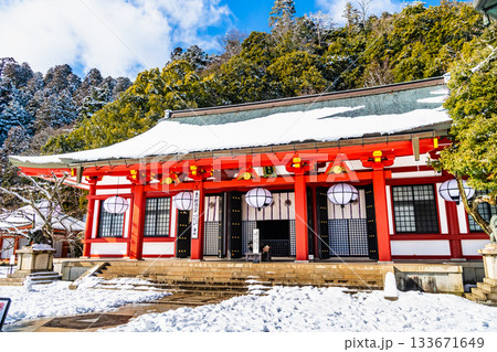 京都 冬の鞍馬寺 本殿金堂 京都 冬の鞍馬寺 本殿金堂 133671649