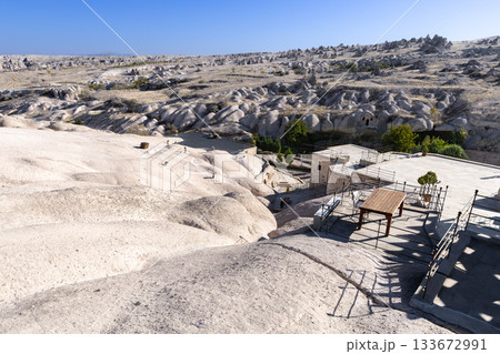 早朝のカッパドキアの洞窟ホテル 早朝のカッパドキアの洞窟ホテル 133672991