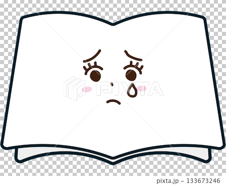 Crying book character 133673246