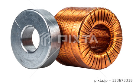 浮遊するコイルと磁石が示す電磁エネルギーの構造美 133673319