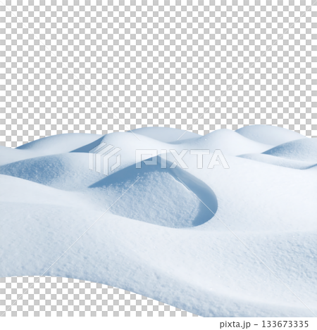 一幅描繪寧靜冬日氛圍的畫面，飄落的雪花漂浮在白色背景上。 133673335