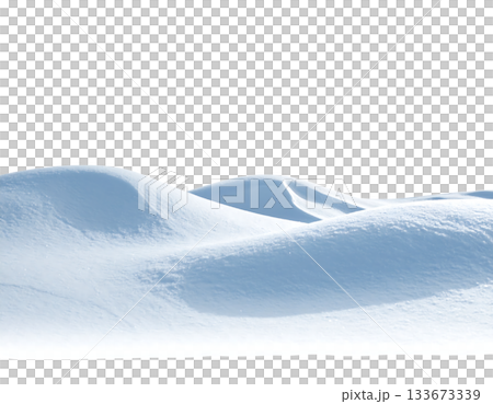 一幅描繪寧靜冬日氛圍的畫面，飄落的雪花漂浮在白色背景上。 133673339