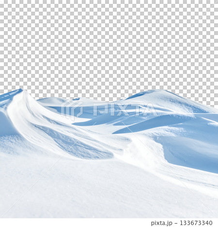 一幅描繪寧靜冬日氛圍的畫面，飄落的雪花漂浮在白色背景上。 133673340