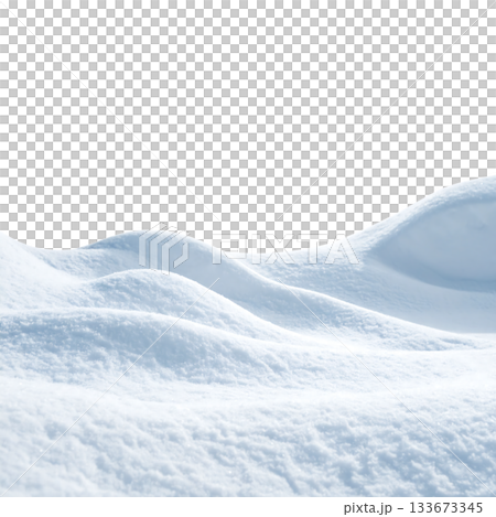 一幅描繪寧靜冬日氛圍的畫面，飄落的雪花漂浮在白色背景上。 133673345