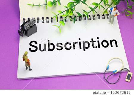 Subscriptionの文字素材 Subscriptionの文字素材 133673613