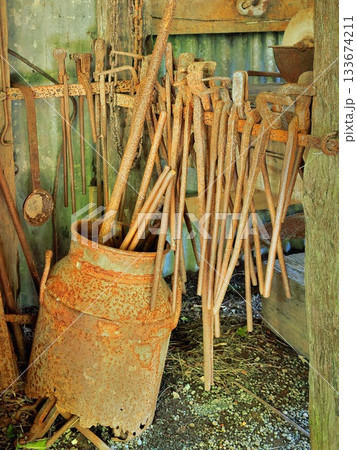 Rusted Blacksmith Tools 133674211