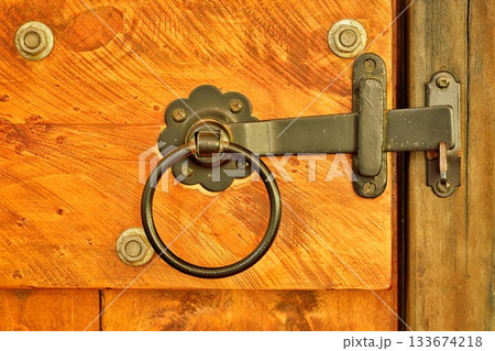 Vintage Black Metal Door Latch Vintage Black Metal Door Latch 133674218