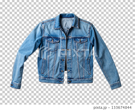 輕盈飄逸的極簡風格牛仔外套 133674844