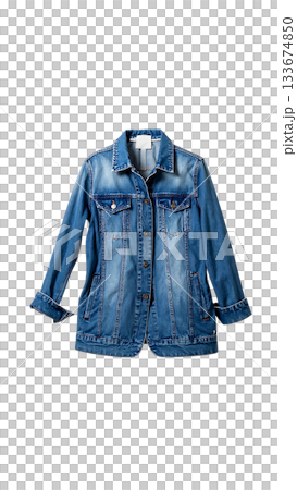 輕盈飄逸的極簡風格牛仔外套 133674850