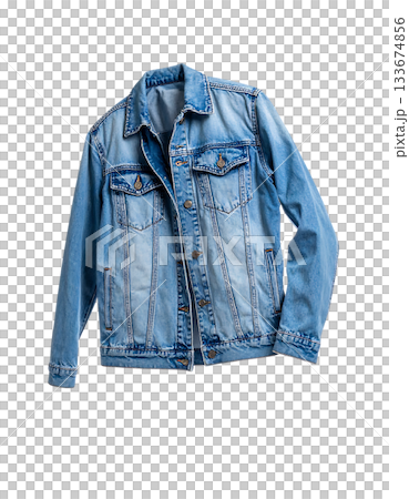 輕盈飄逸的極簡風格牛仔外套 133674856