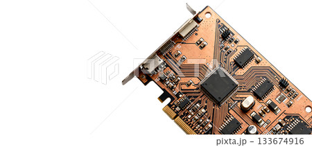 精密基板パターンが示す電子回路の構造美 精密基板パターンが示す電子回路の構造美 133674916