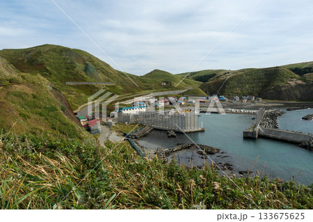 秋の礼文島 スカイ岬 秋の礼文島 スカイ岬 133675625