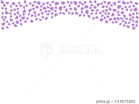 ハート柄の背景 紫系の単色 ハート 133675802