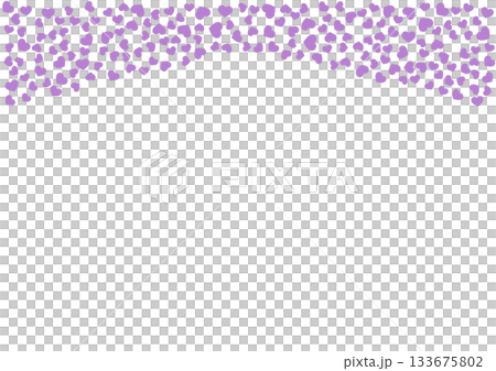 ハート柄の背景 紫系の単色 ハート 133675802