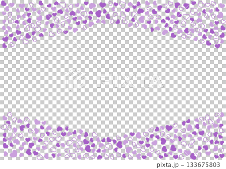 Heart pattern background Purple 3 colors Border and solid color Heart 133675803