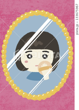 鏡に映る女の子 鏡に映る女の子 133675967