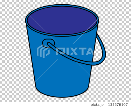 Cute bucket icon material 133676107