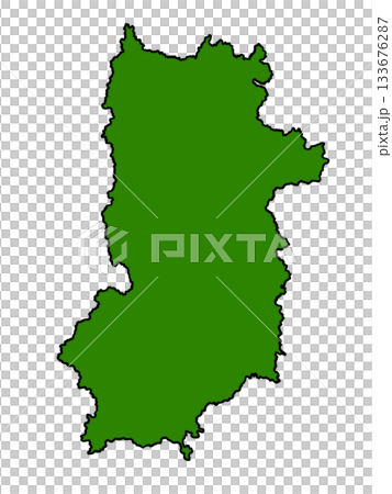 Map of Nara Prefecture (green border) Map of Nara Prefecture (green border) 133676287