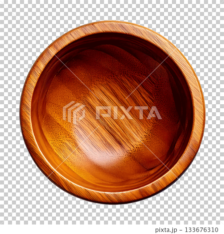 木製のサラダボウル 133676310