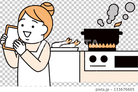 女人離開爐灶 133676605