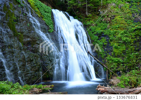 北海道清里町にある男鹿の滝 北海道清里町にある男鹿の滝 133676831