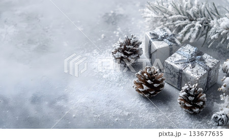 Cozy fall candle scene featuring vibrant leaves and golden hues 133677635