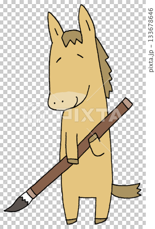 馬與刷子 133678646