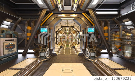 宇宙船内の風景 宇宙船内の風景 133679225