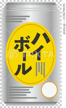 Canned highball illustration Canned highball illustration 133679439