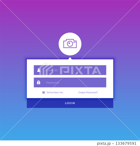 business login form template enter web profile 133679591