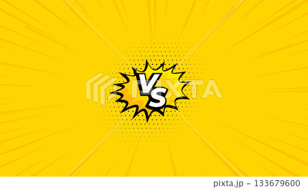 comic style versus vs duel challenge yellow banner design comic style versus vs duel challenge yellow banner design 133679600