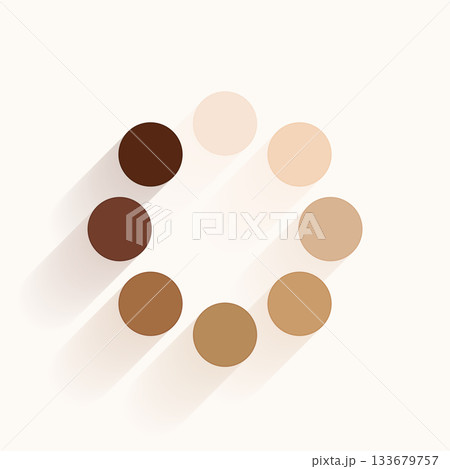human skin color tone circular palette design human skin color tone circular palette design 133679757