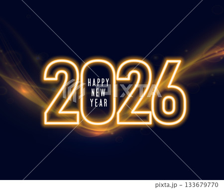 line style glowing 2026 new year festive background line style glowing 2026 new year festive background 133679770