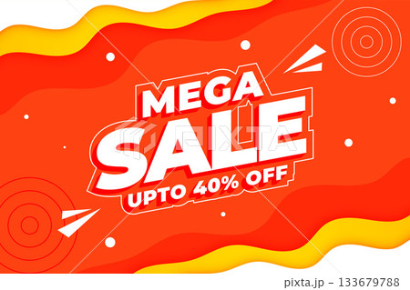 modern mega sale offer background for promotion or campaign 133679788