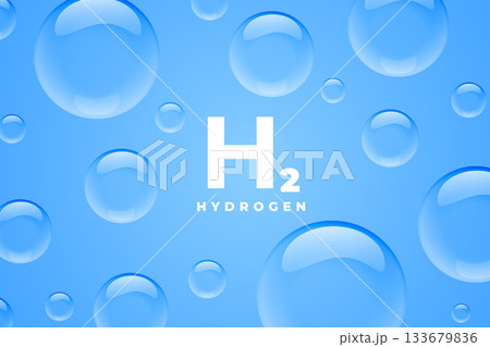 natural gas h2 hydrogen blue bubbles design 133679836
