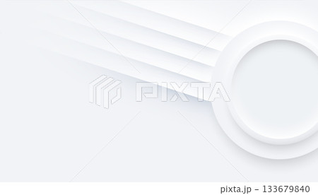 neumorphic circle shape on white wallpaper with empty space neumorphic circle shape on white wallpaper with empty space 133679840