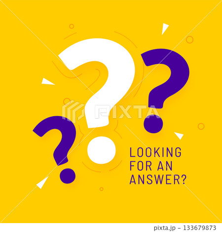 question mark yellow background in help and request concept 133679873