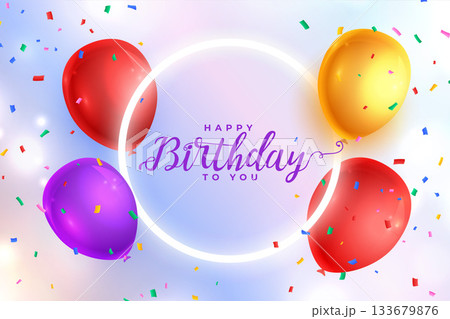 realistic happy birthday celebration background for your kids fun 133679876